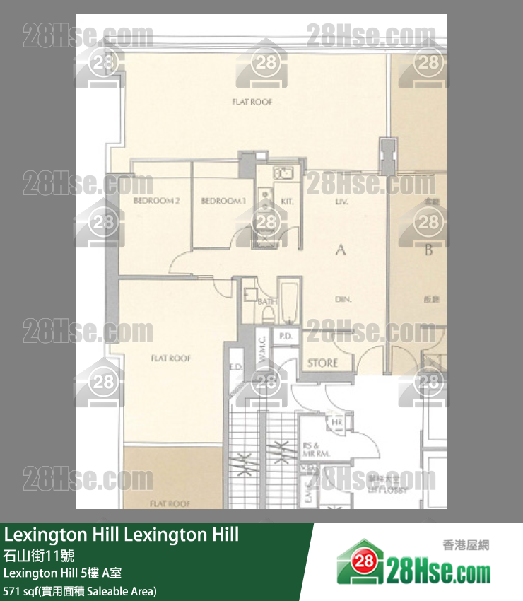 Lexington Hill Lexington Hill5楼 A室 平面图