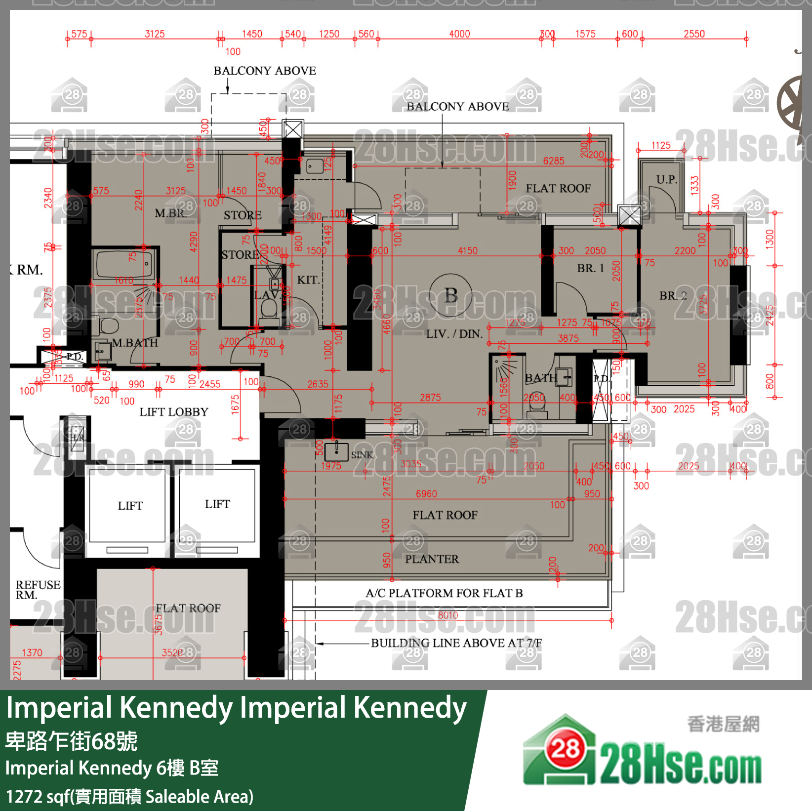 Imperial Kennedy Imperial Kennedy6樓 B室 平面圖