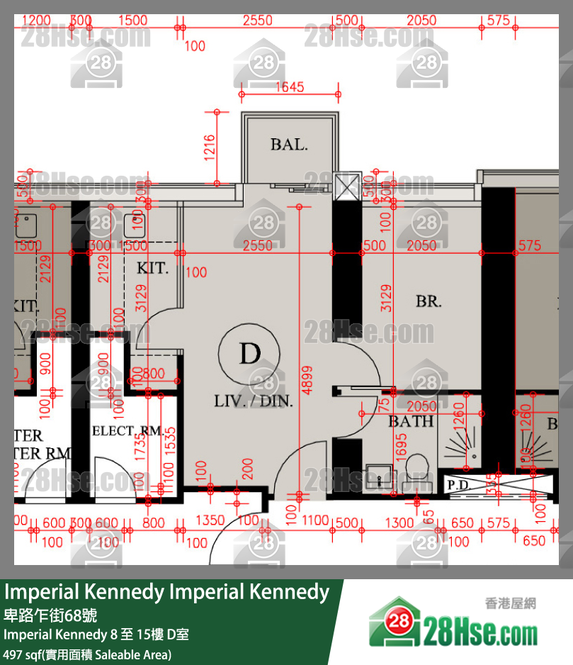 Imperial Kennedy Imperial Kennedy 9樓 D室 平面圖