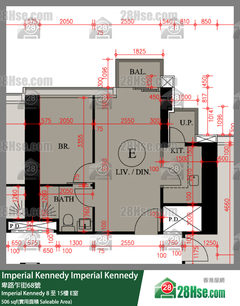 Imperial Kennedy Imperial Kennedy8樓 E室 平面圖