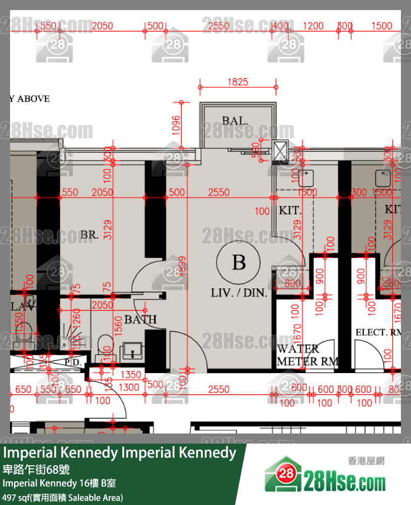 Imperial Kennedy Imperial Kennedy 16樓 B室 平面圖
