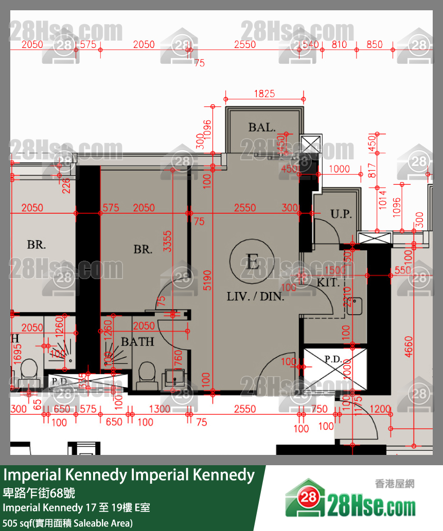 Imperial Kennedy Imperial Kennedy 17樓 E室 平面圖
