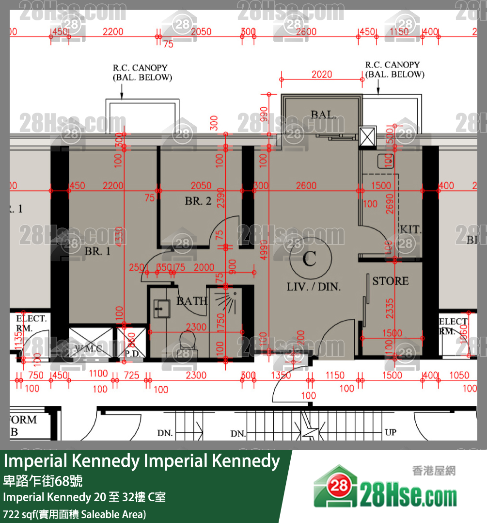 Imperial Kennedy Imperial Kennedy28樓 C室 平面圖