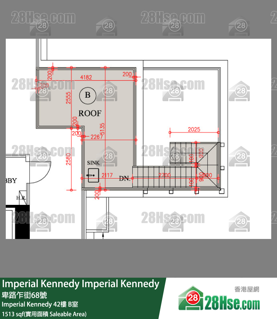 Imperial Kennedy Imperial Kennedy42樓 B室 平面圖