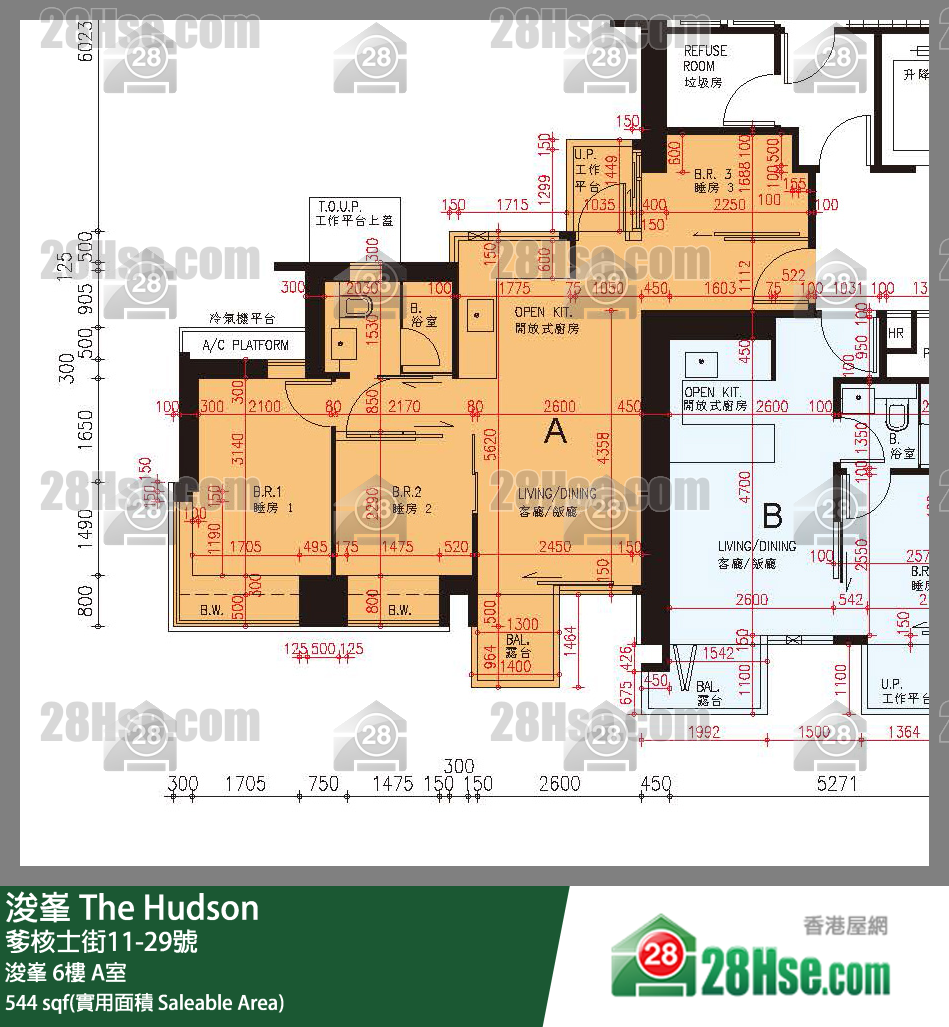浚峯 浚峯6樓 A室 平面圖