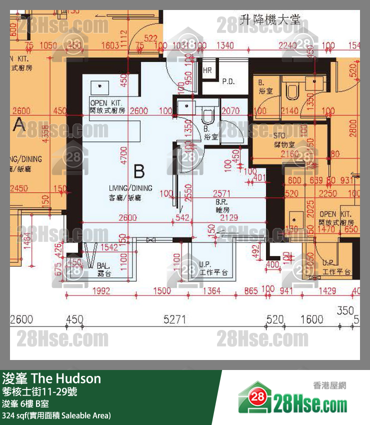 浚峯 浚峯6樓 B室 平面圖