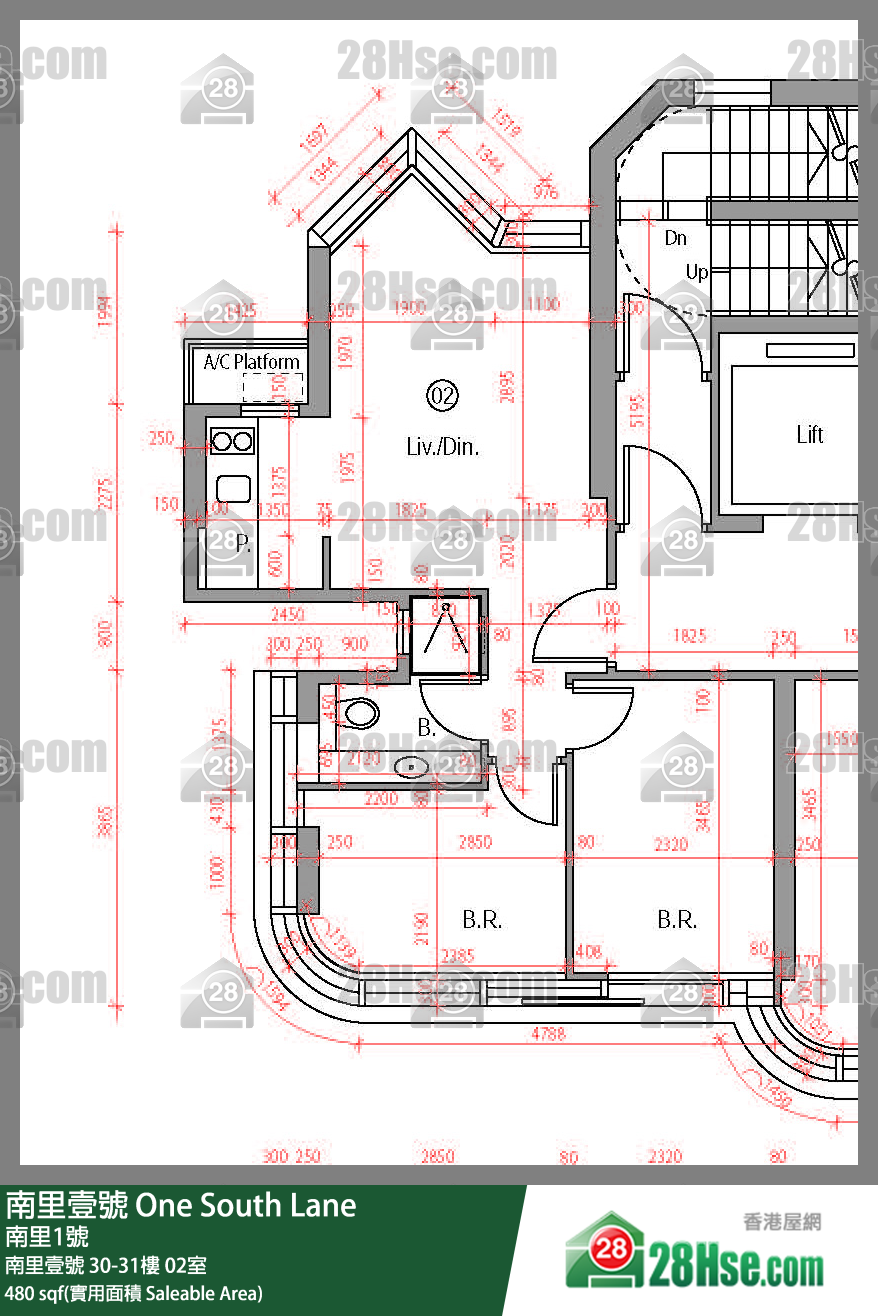 南里壹號 南里壹號31樓 02室 平面圖