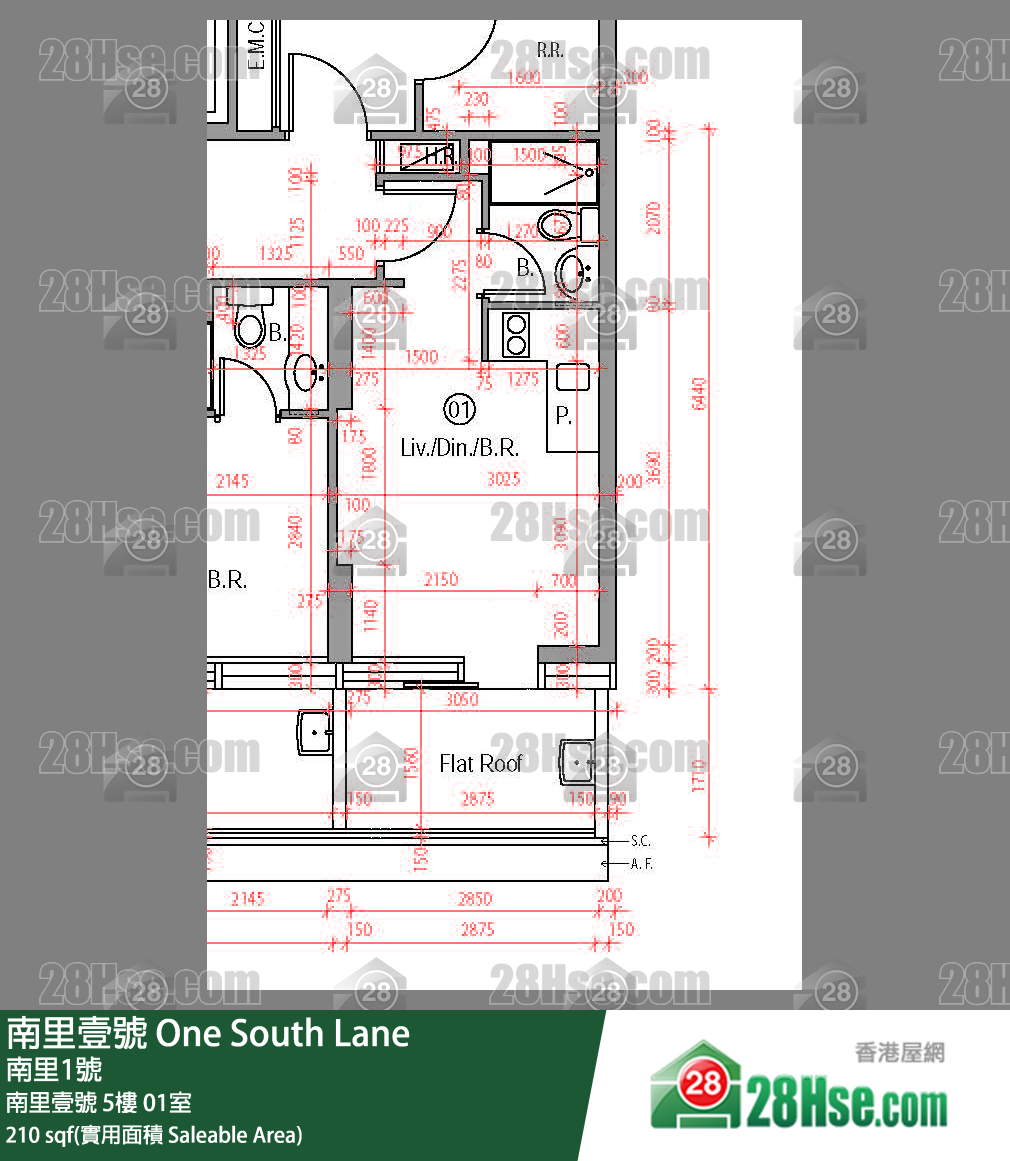 南里壹號 南里壹號 5樓 01室 平面圖