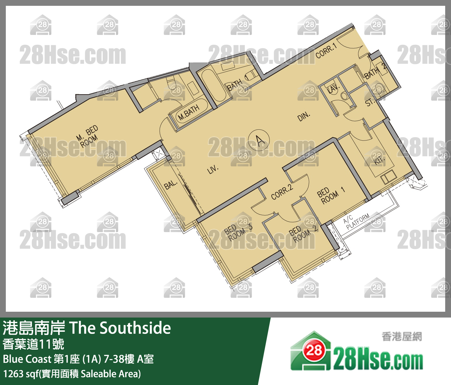 The Southside Unit FloorPlan (Provided by 28Hse)