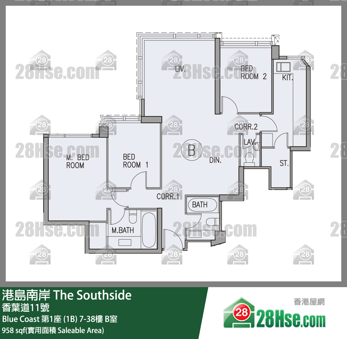 The Southside Unit FloorPlan (Provided by 28Hse)