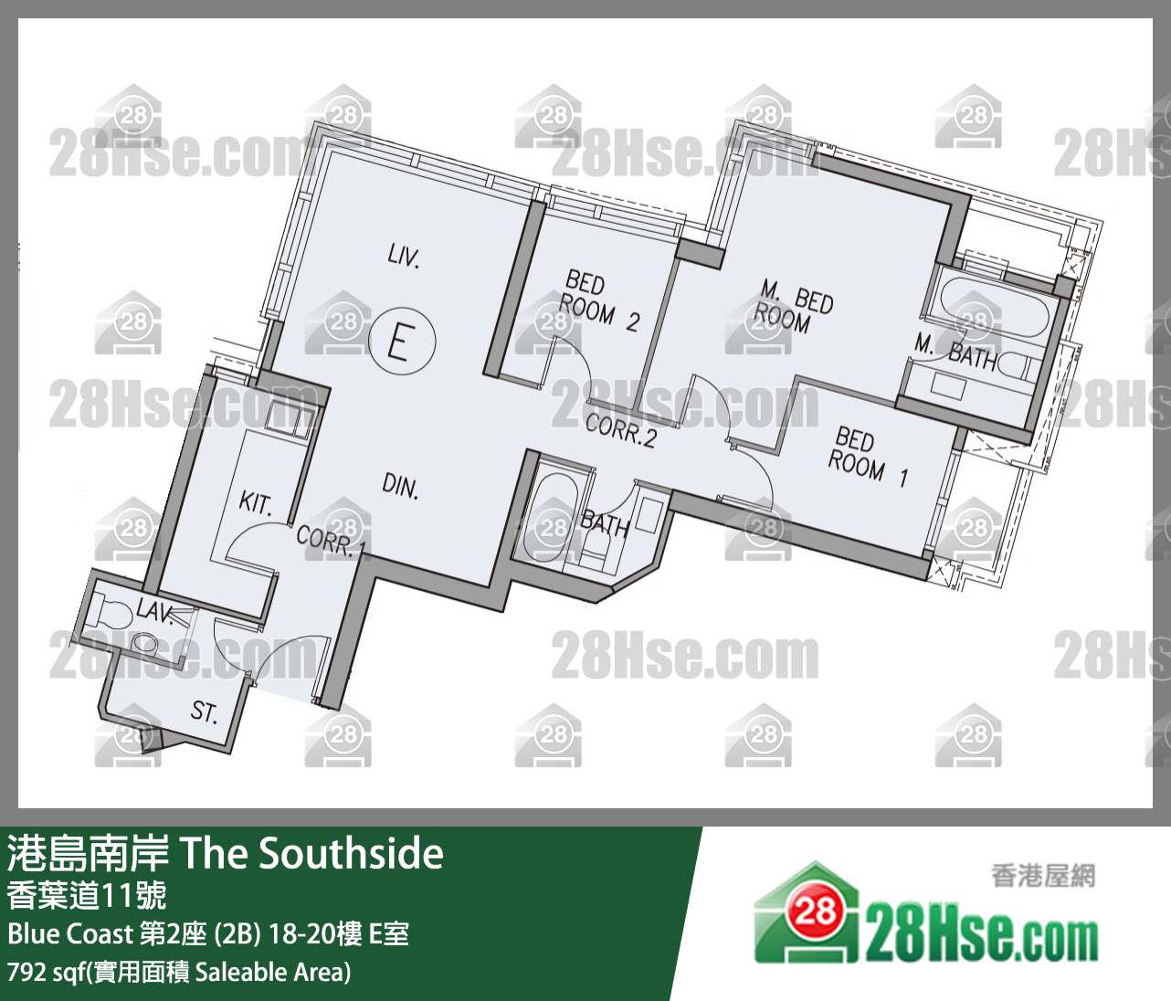 The Southside Unit FloorPlan (Provided by 28Hse)
