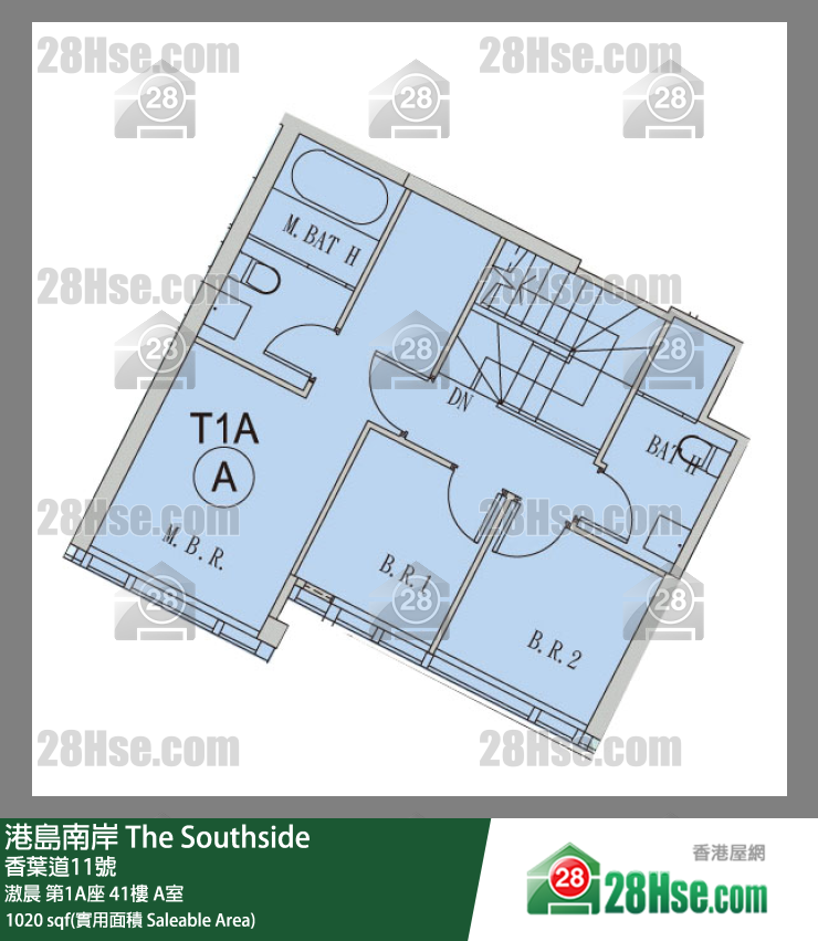 港島南岸 滶晨第1A座41樓 A室 平面圖