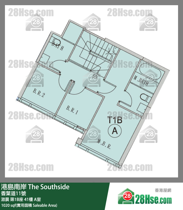 港島南岸 滶晨第1B座41樓 A室 平面圖