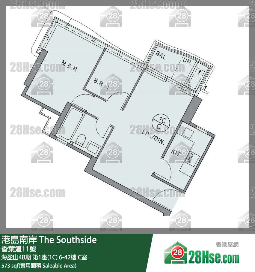 港島南岸 海盈山4B期第1座(1C)7樓 C室 平面圖