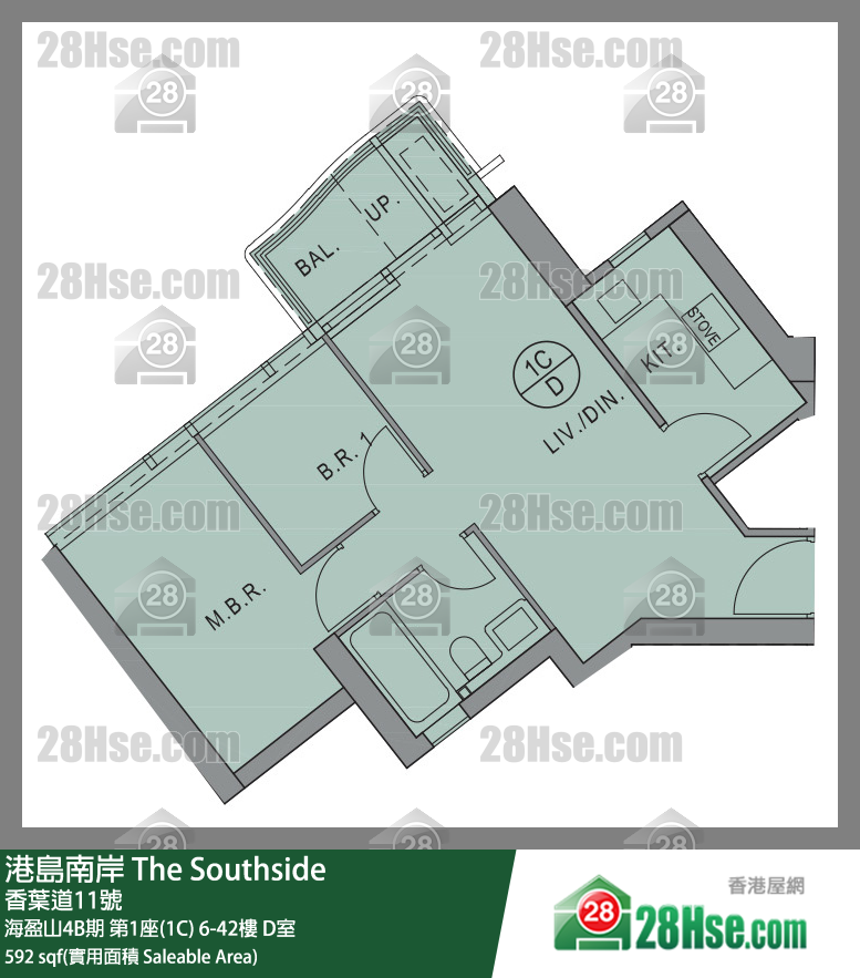 港島南岸 海盈山4B期第1座(1C)31樓 D室 平面圖