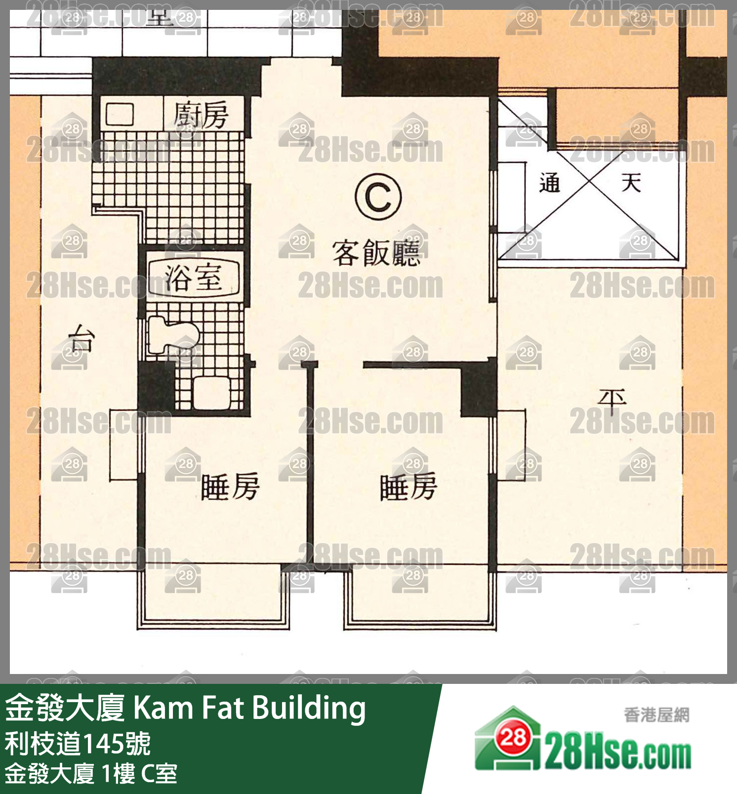金發大廈 金發大廈1樓 C室 平面圖