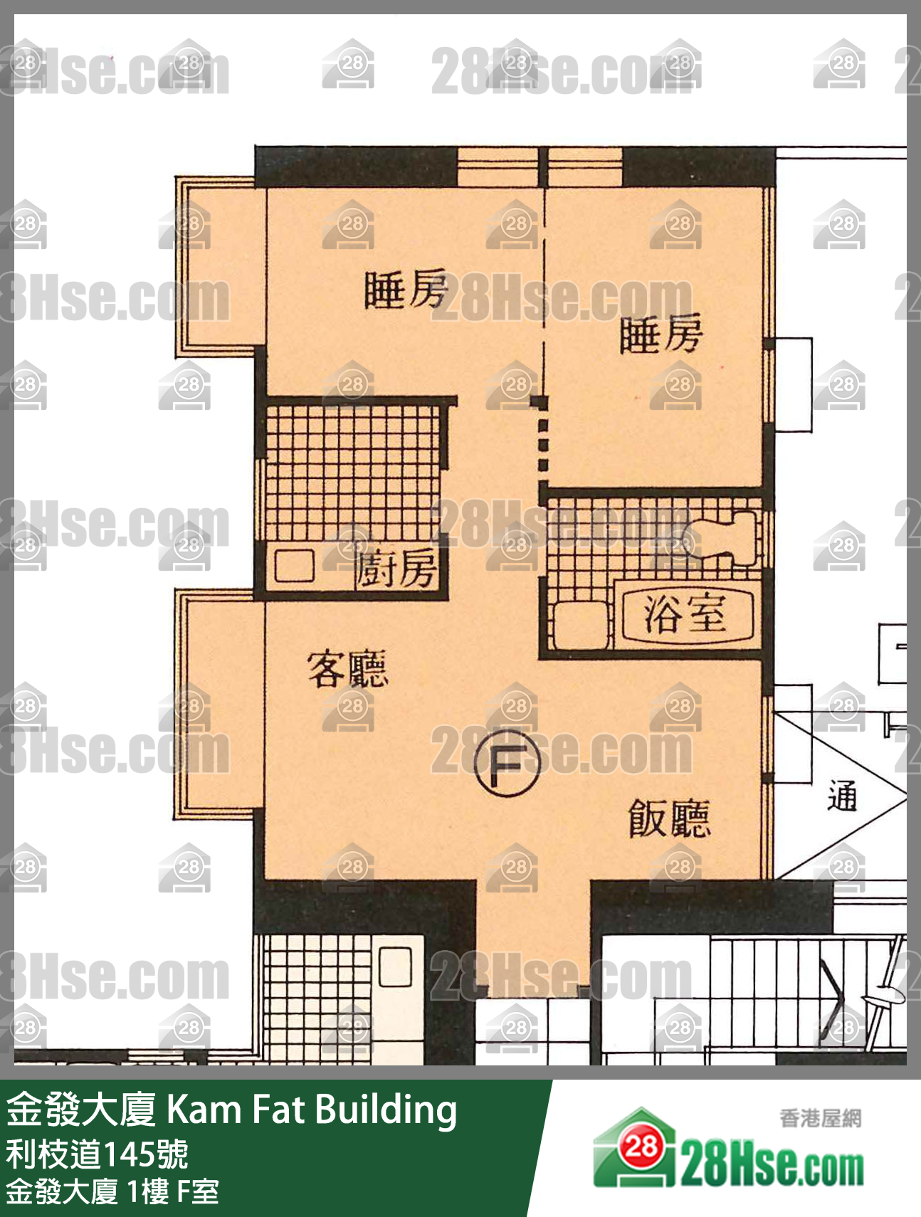 金發大廈 金發大廈1樓 F室 平面圖