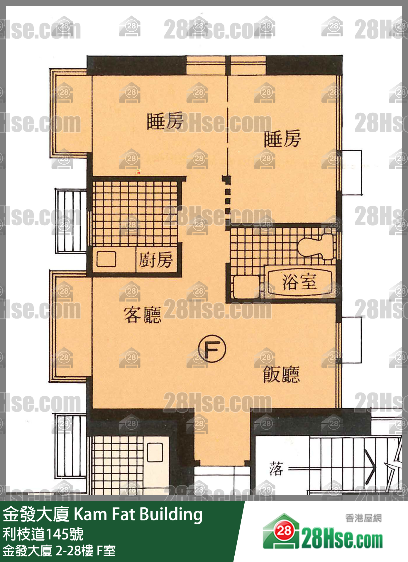 金發大廈 金發大廈20樓 F室 平面圖