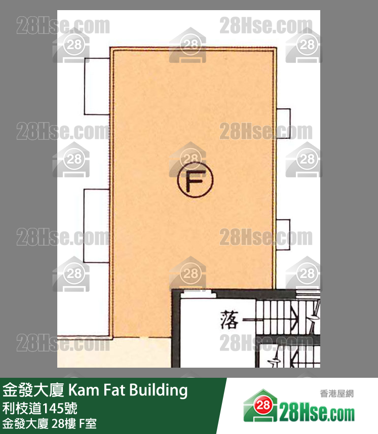 金發大廈 金發大廈28樓 F室 平面圖