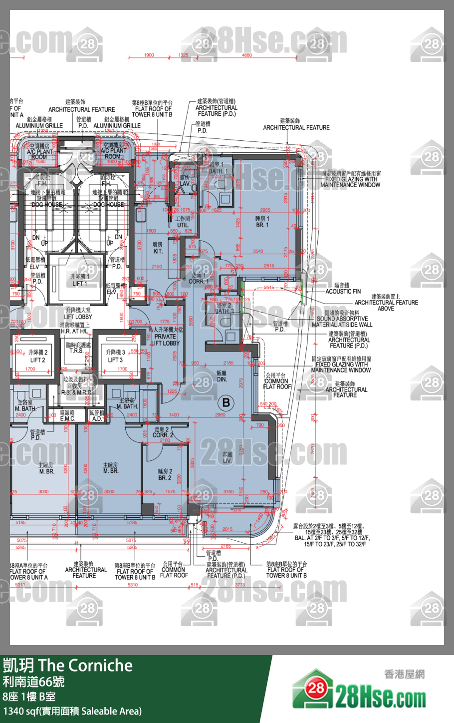 凯玥 8座1楼 B室 平面图