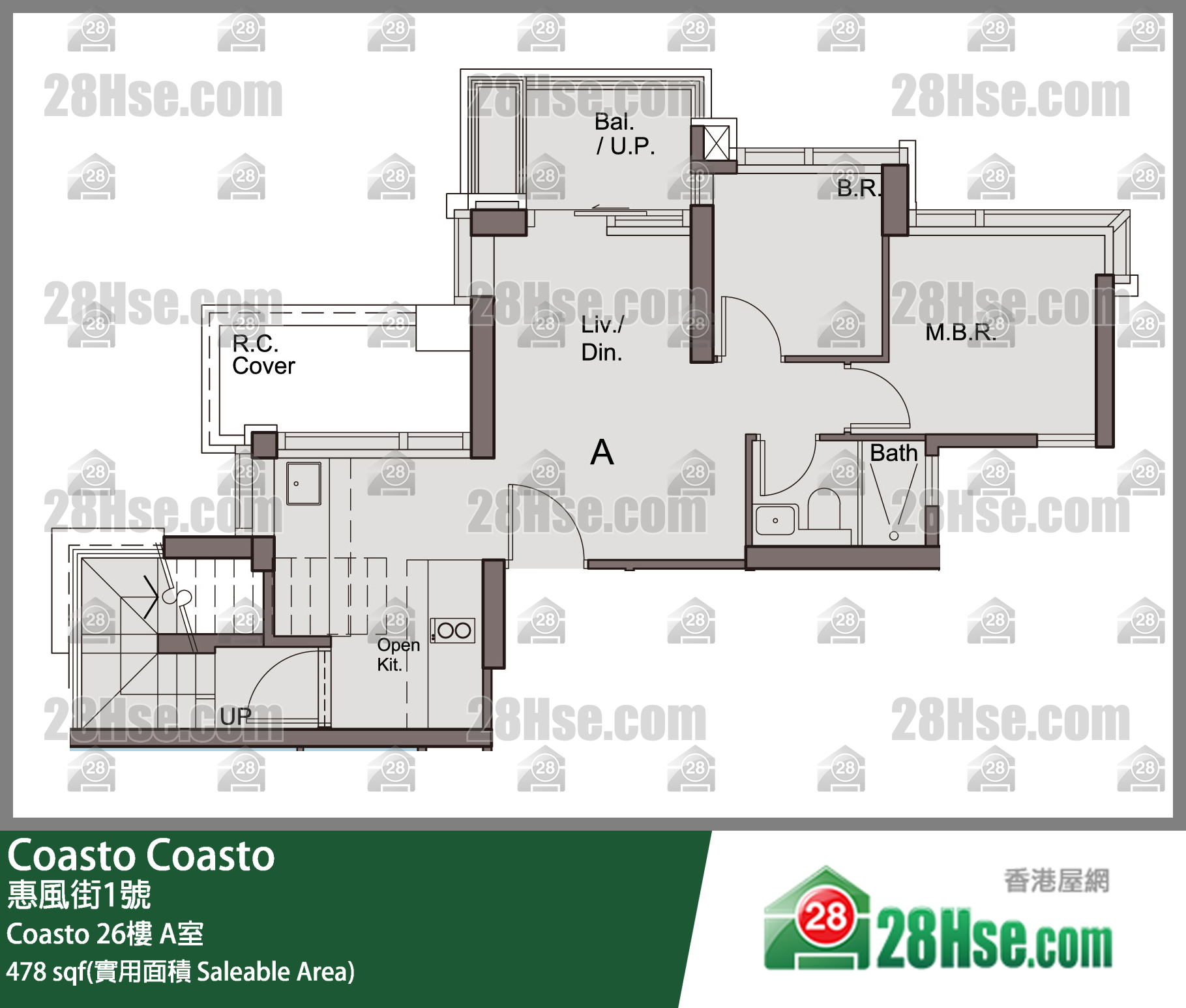 Coasto Coasto26楼 A室 平面图