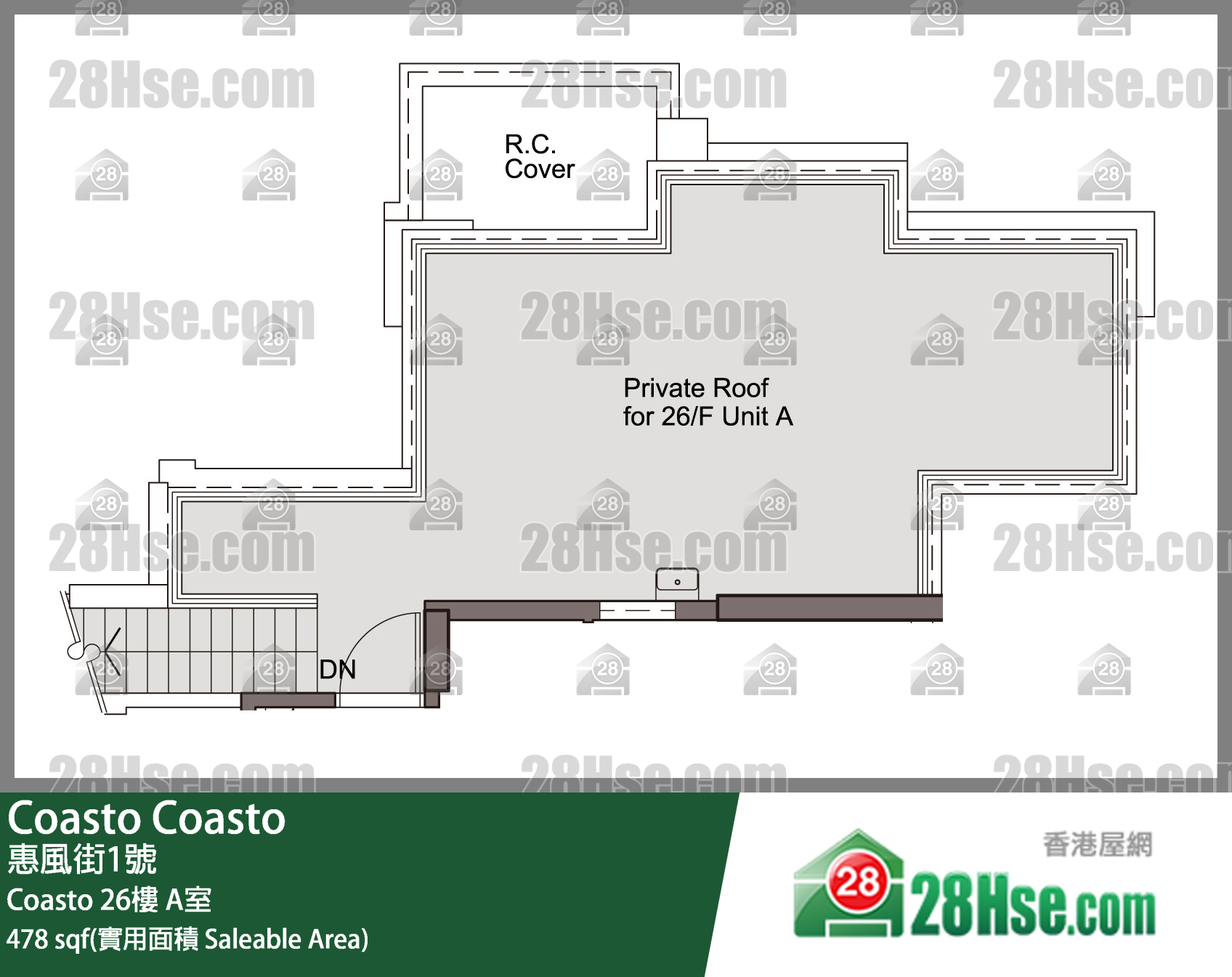 Coasto Coasto26楼 A室 平面图