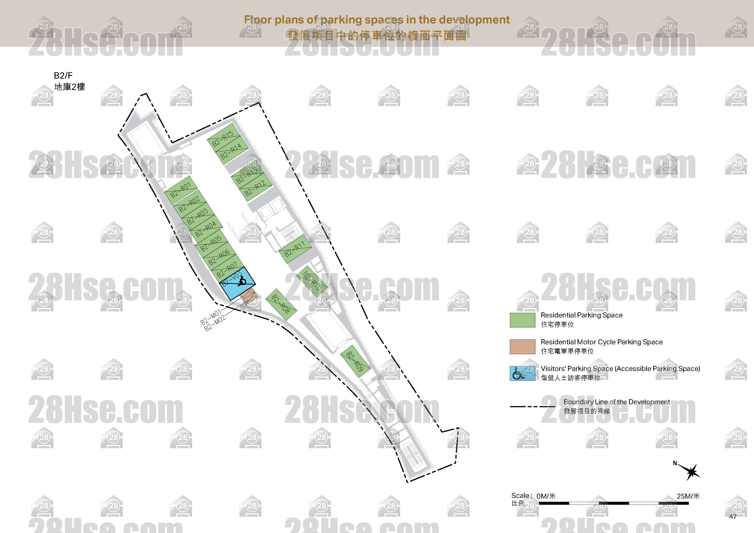 停车位平面图 平面图