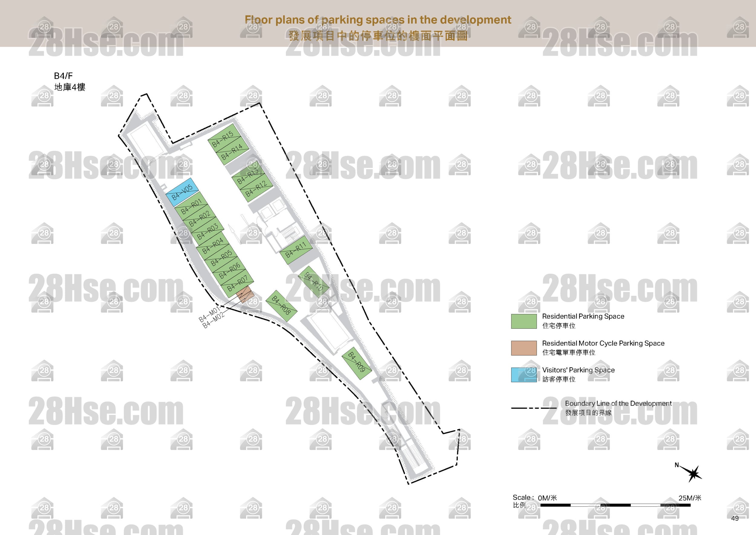 停车位平面图 平面图