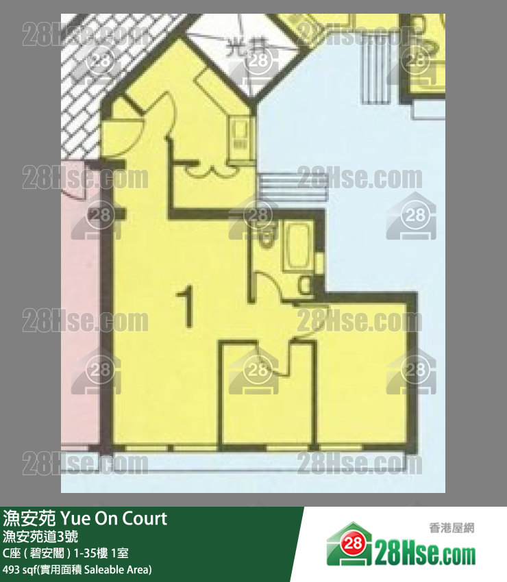 漁安苑 單位平面圖(由 28Hse 提供)