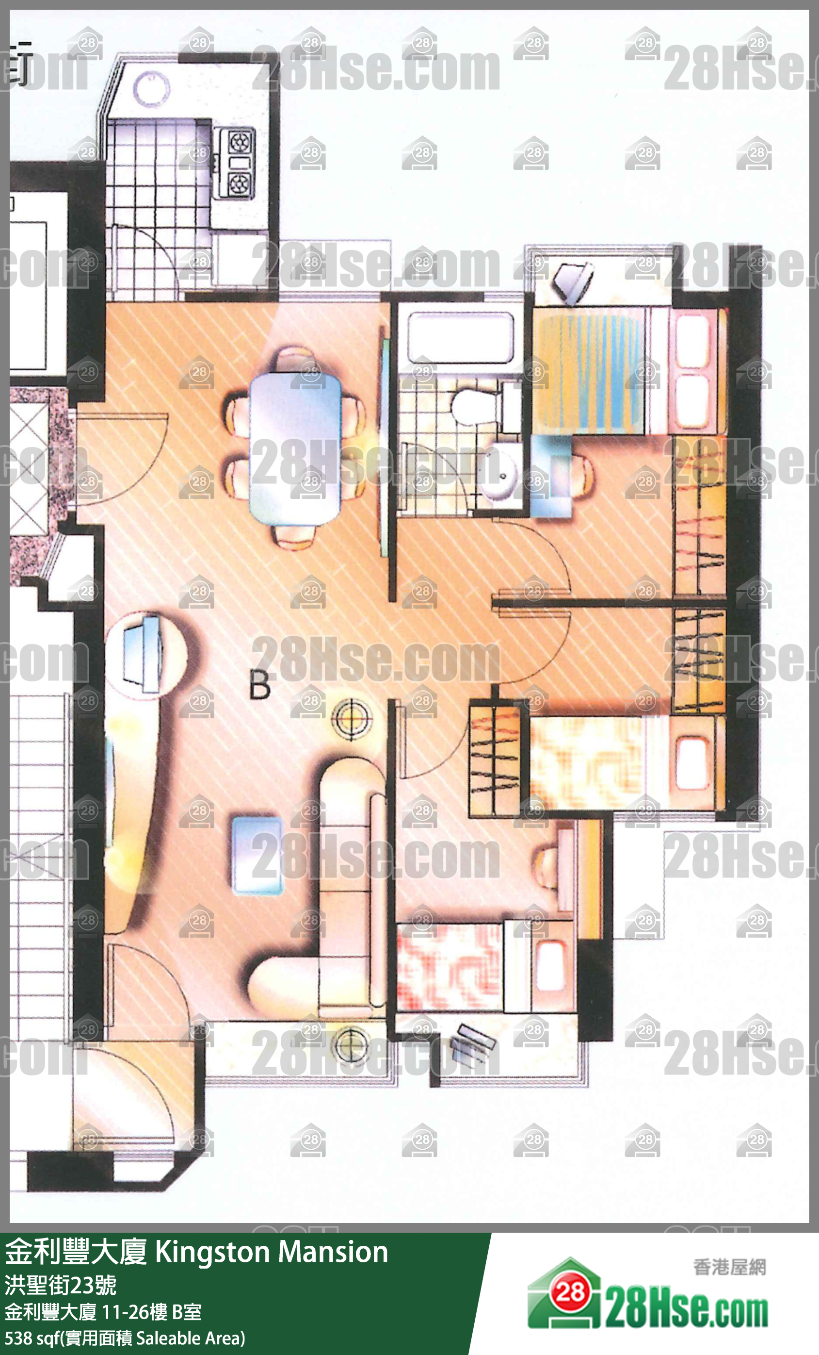 金利丰大厦 金利丰大厦26楼 B室 平面图