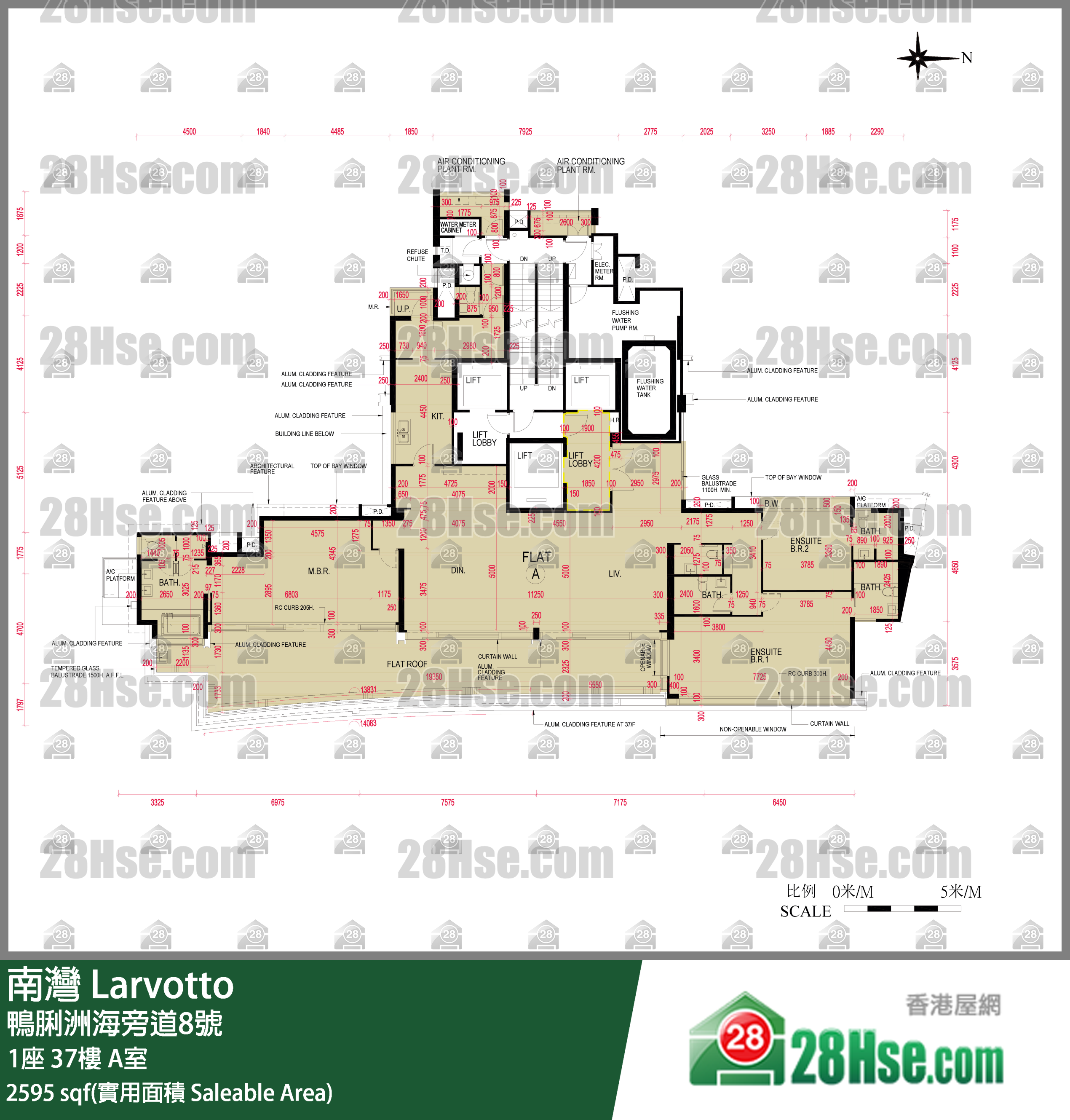 南湾 1座 37楼 A室 平面图