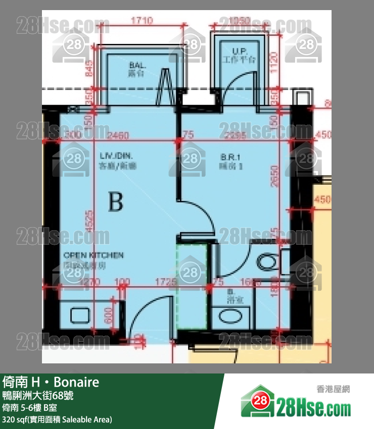倚南 单位平面图(由 28Hse 提供)