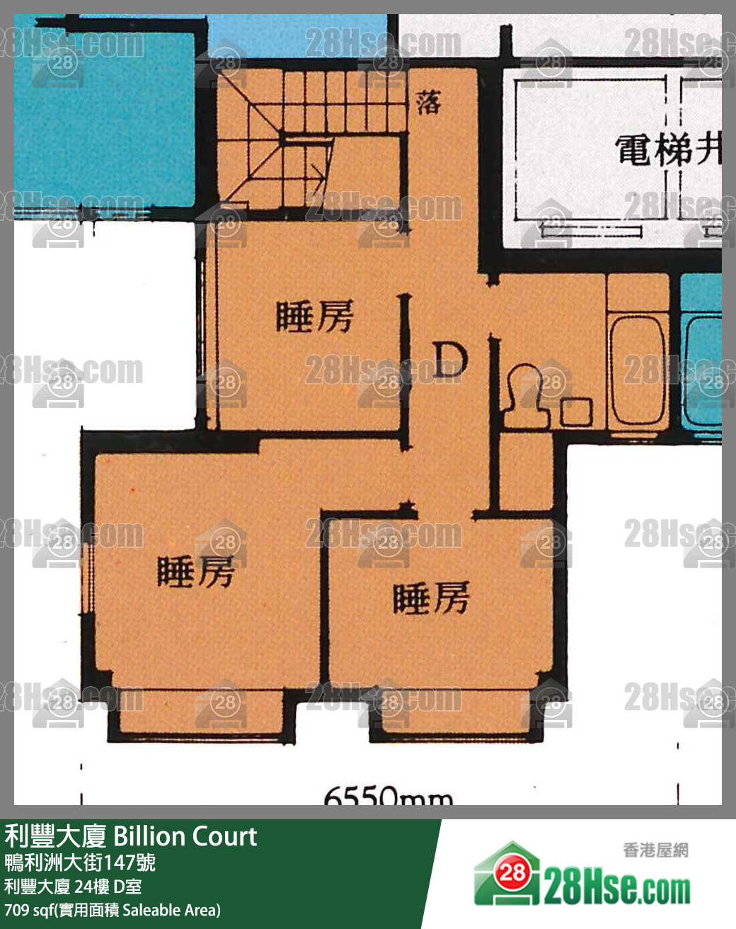 利丰大厦 利丰大厦 24楼 D室 平面图