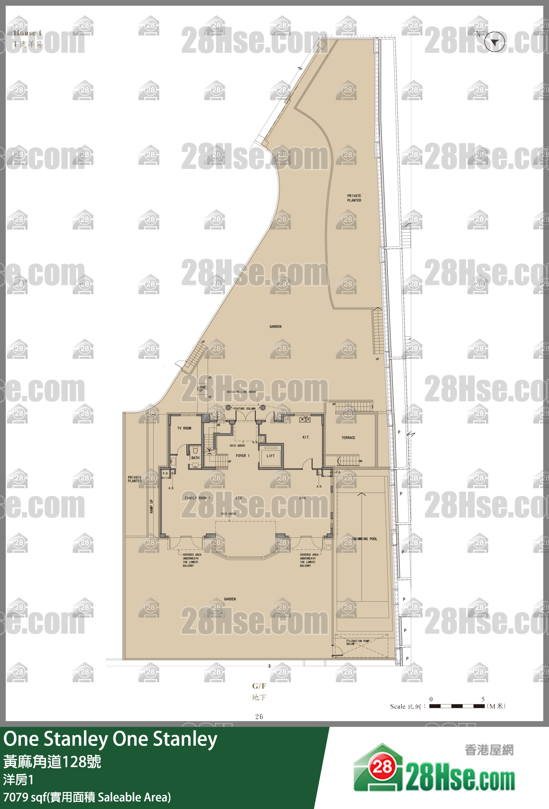 One Stanley 独立屋洋房1 平面图