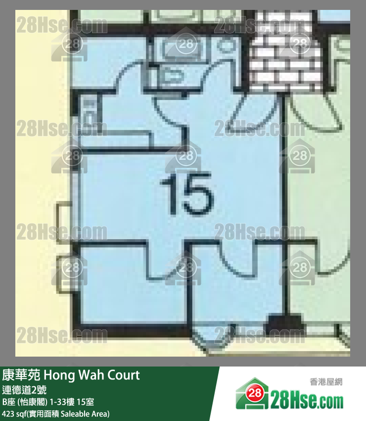 康华苑 单位平面图(由 28Hse 提供)