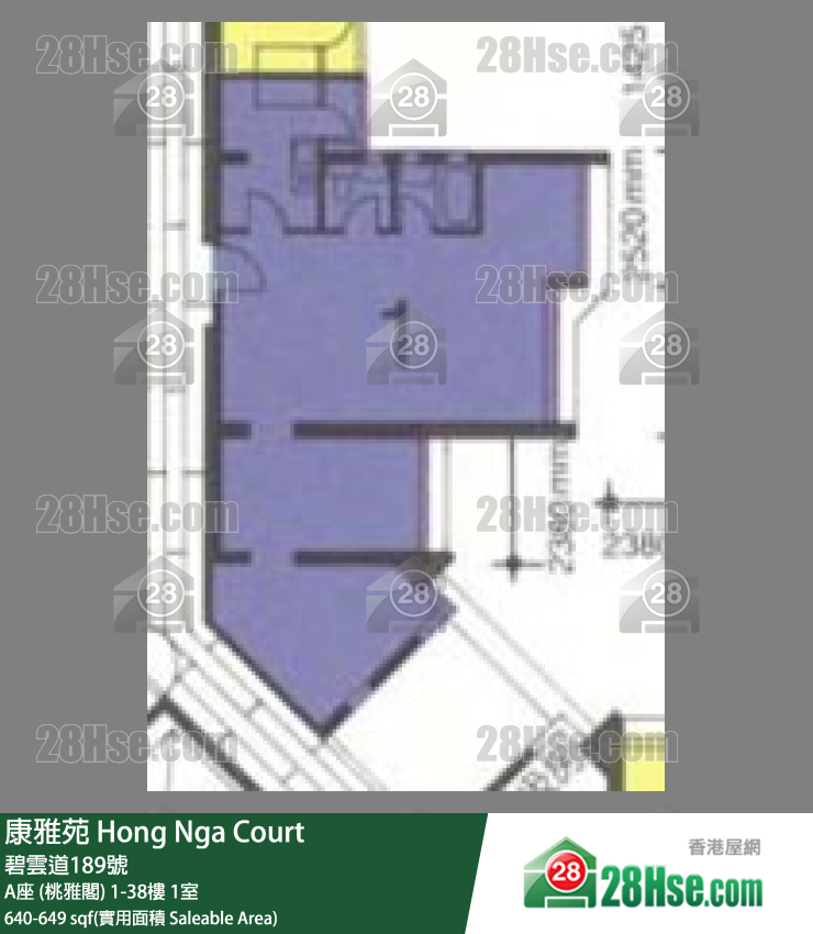 康雅苑 A座 (桃雅閣)6樓 1室 平面圖