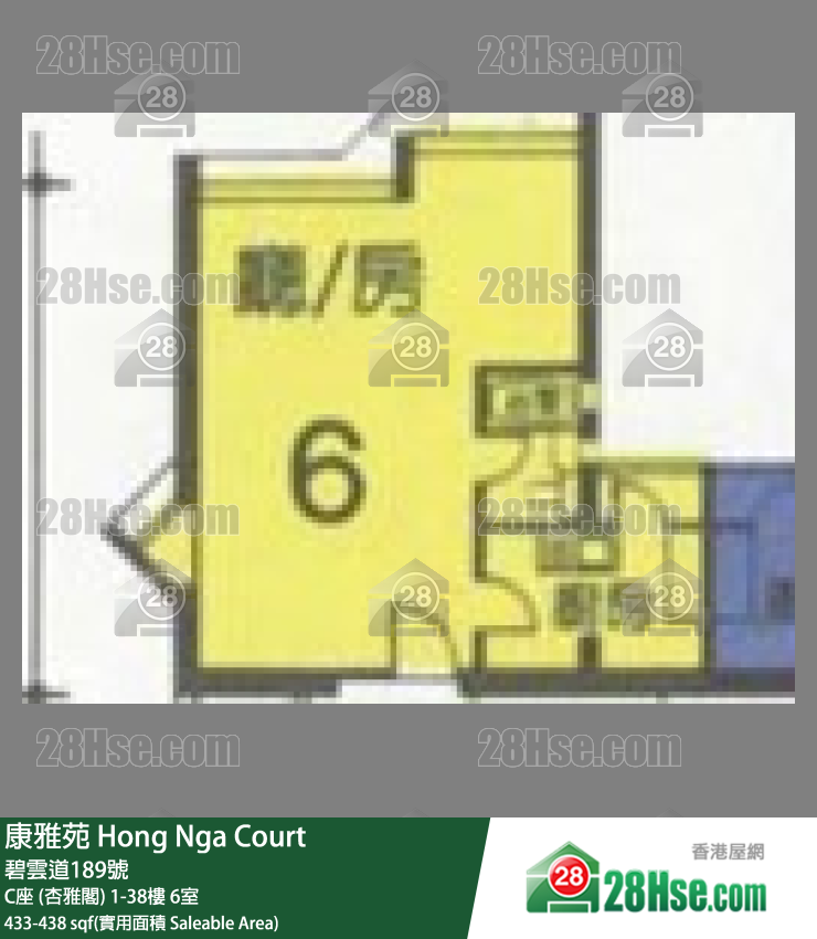 康雅苑 C座 (杏雅閣)36樓 6室 平面圖