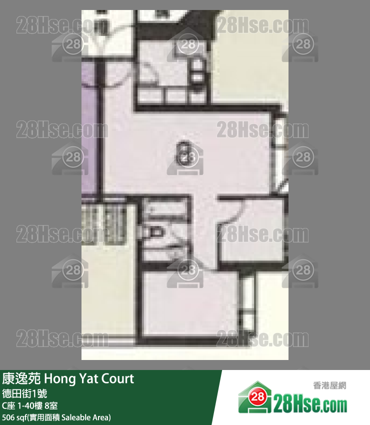 康逸苑 C座29樓 8室 平面圖