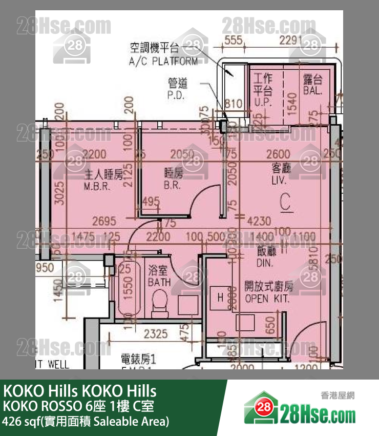 KOKO Hills KOKO ROSSO 6座 1楼 C室 平面图