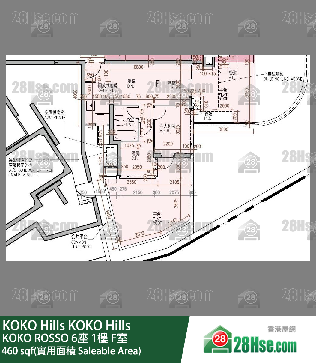 KOKO Hills KOKO ROSSO 6座 1楼 F室 平面图