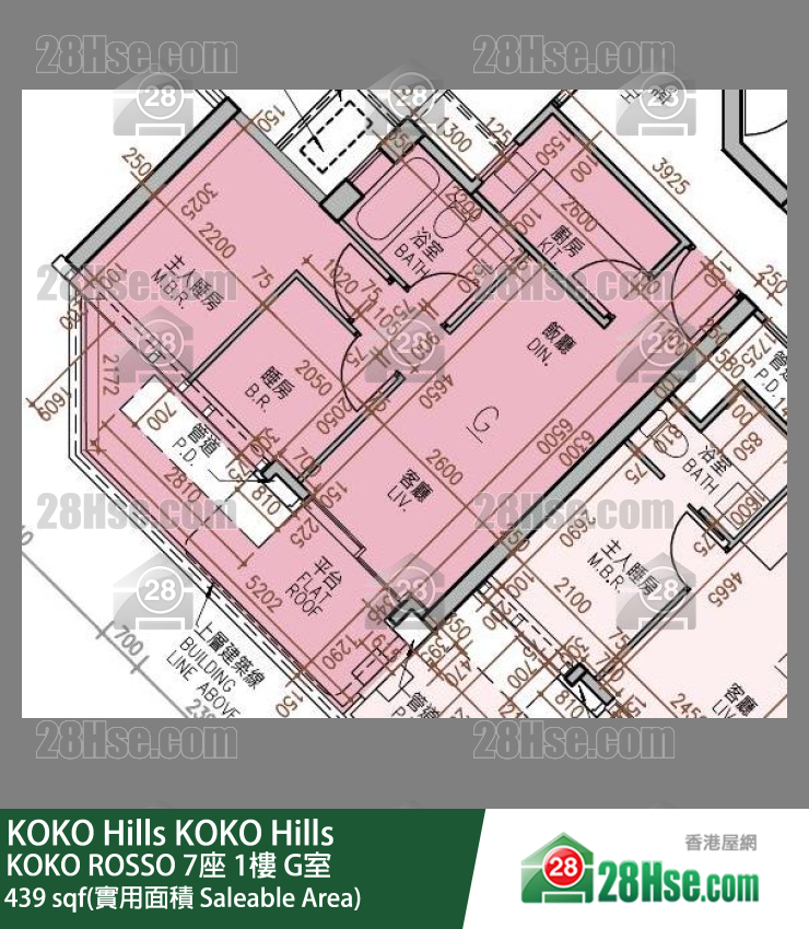 KOKO Hills KOKO ROSSO 7座 1楼 G室 平面图
