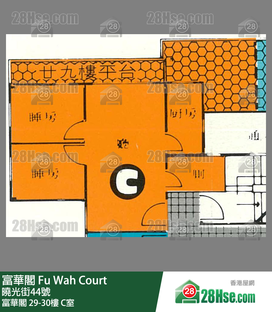 富華閣 富華閣29樓 C室 平面圖