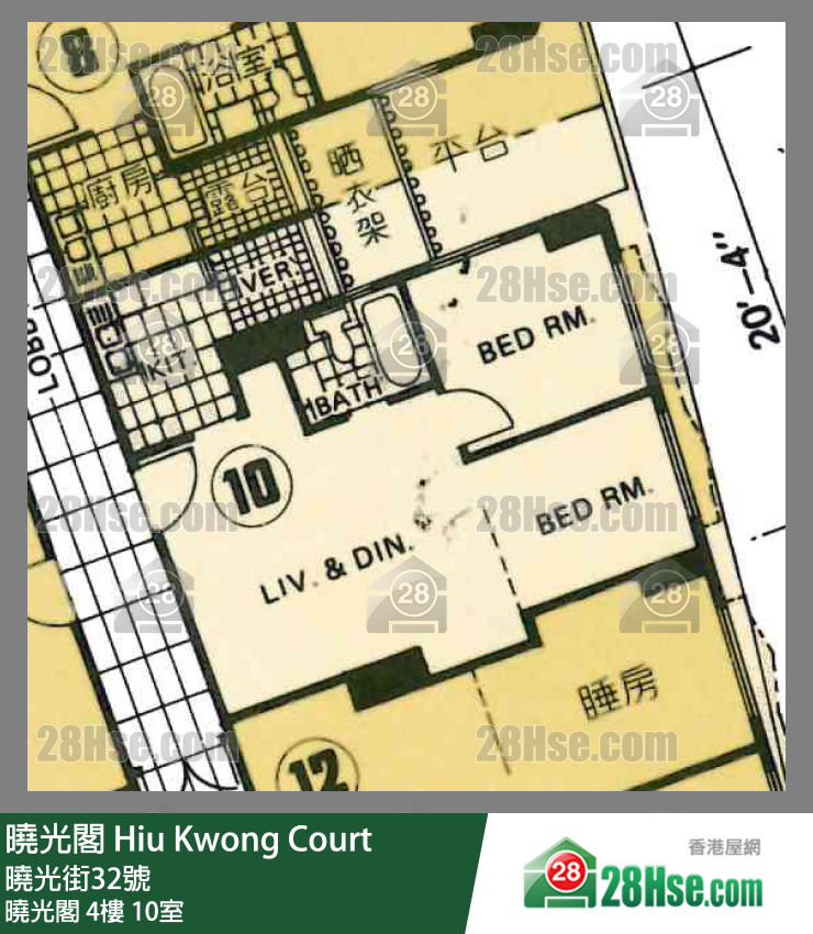 晓光阁 晓光阁4楼 10室 平面图