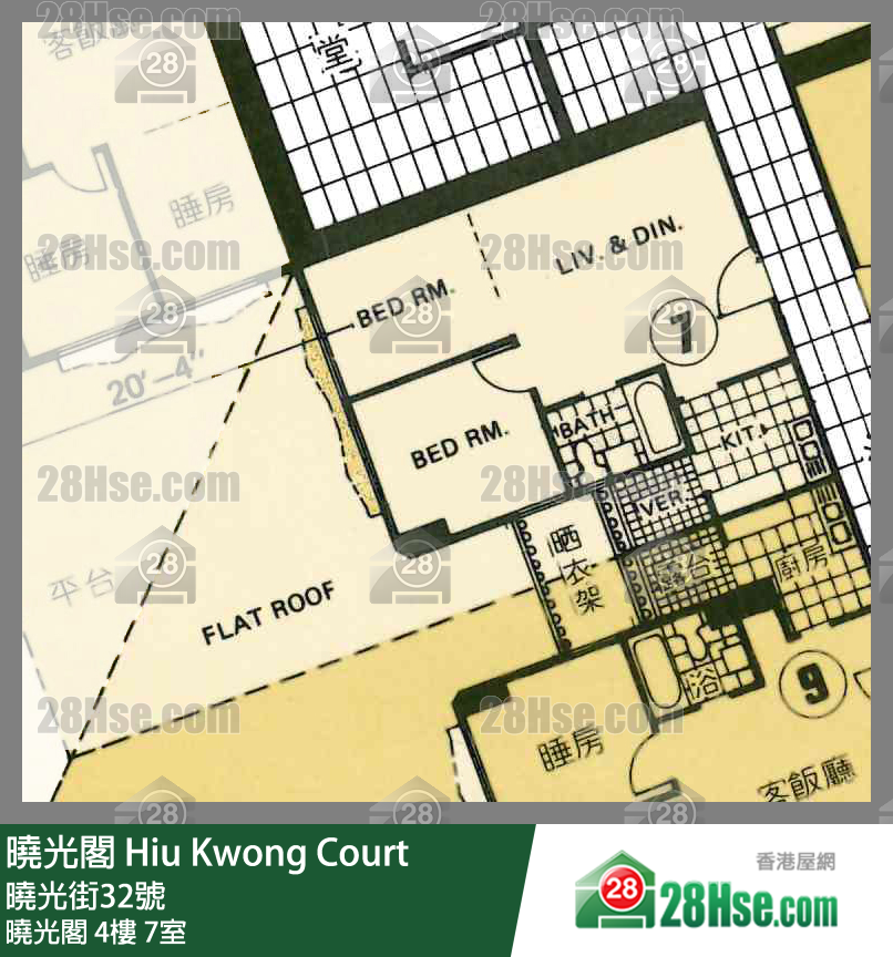 晓光阁 晓光阁4楼 7室 平面图