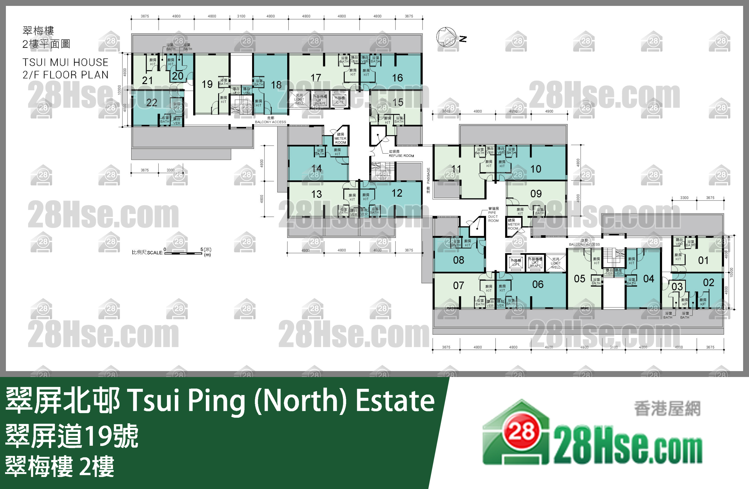 翠梅楼 2楼 平面图