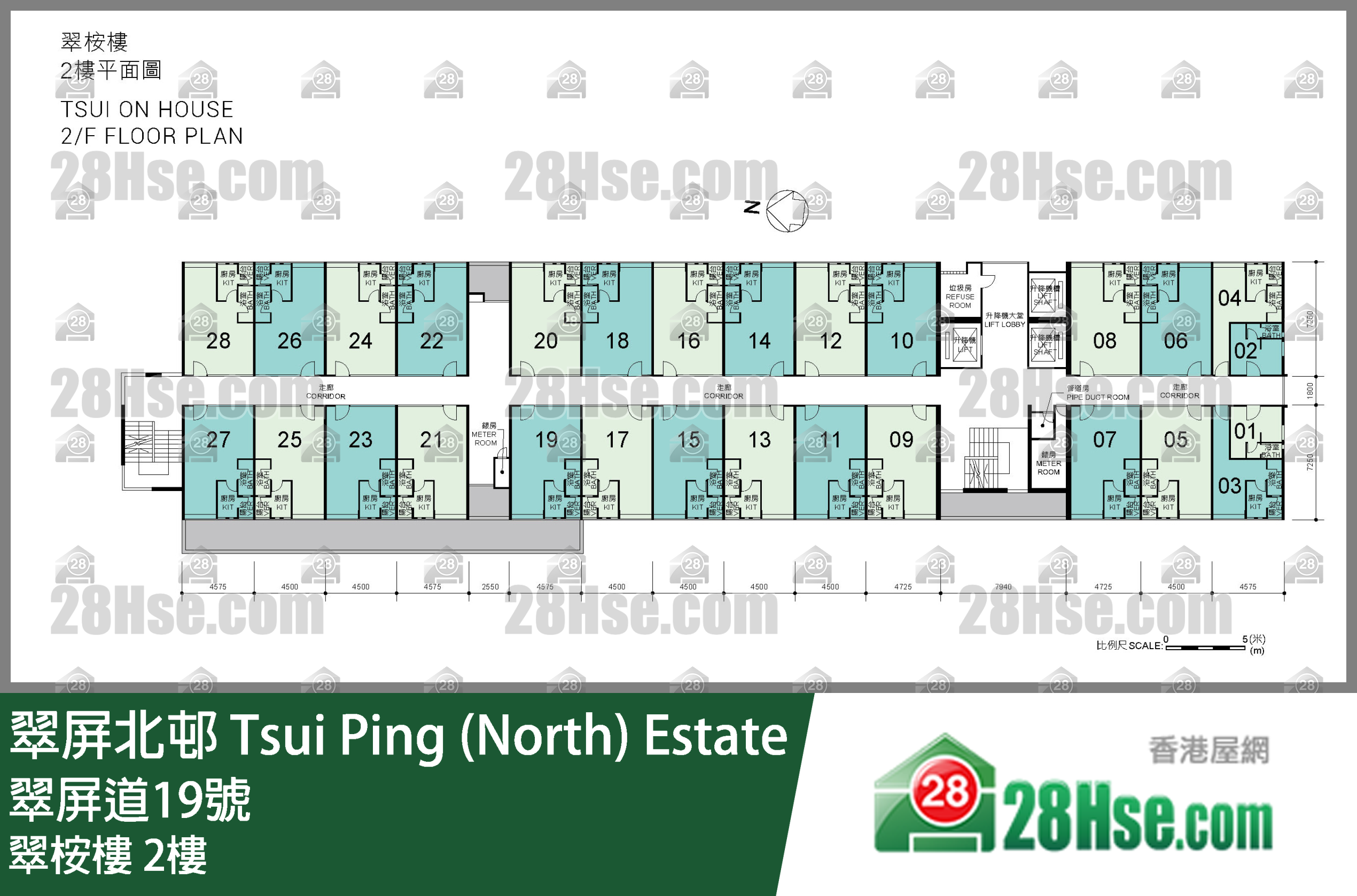 翠桉楼 2楼 平面图