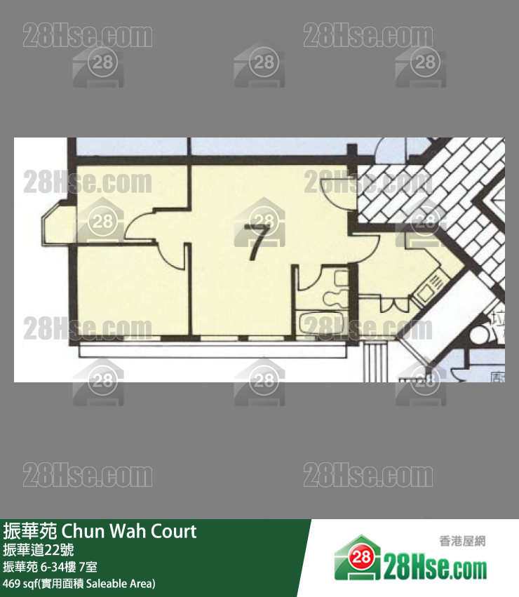 振華苑 振華苑 10樓 7室 平面圖