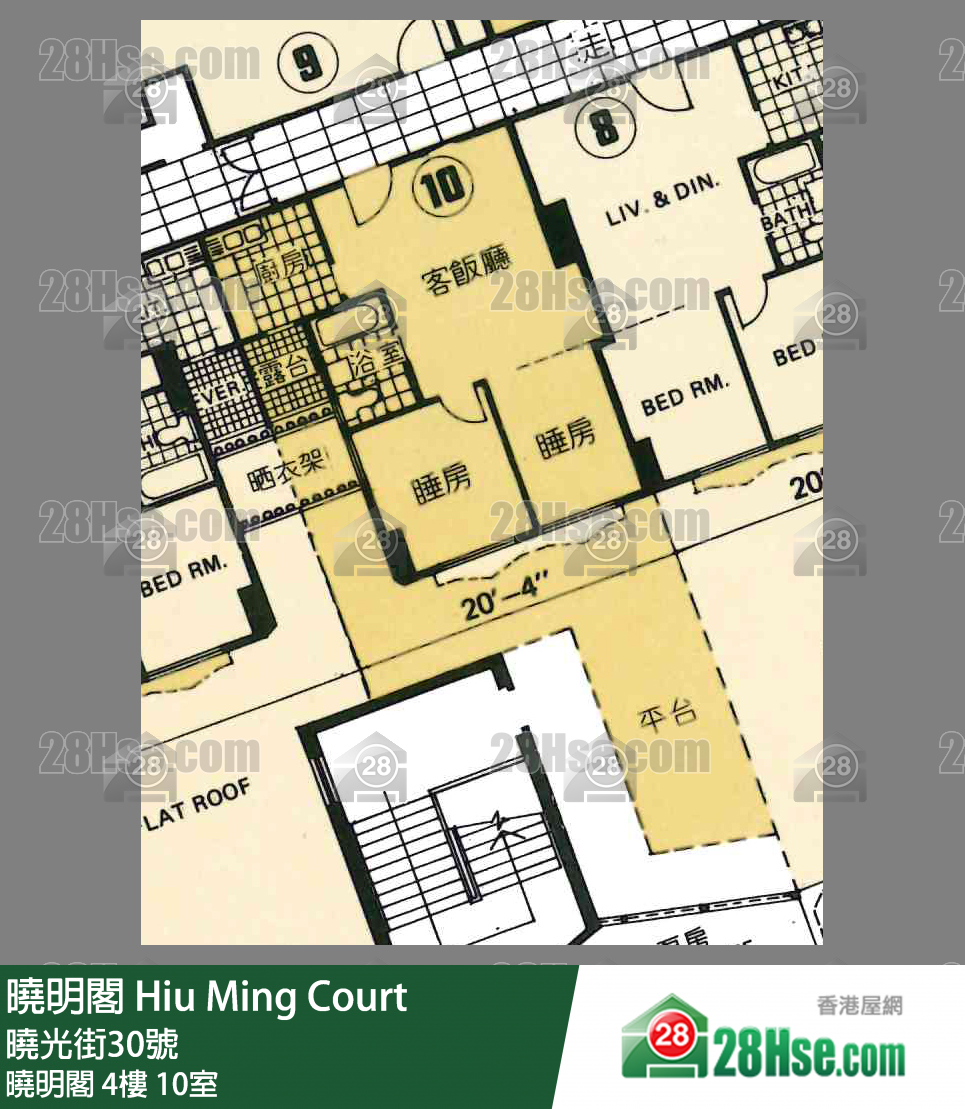 晓明阁 晓明阁4楼 10室 平面图