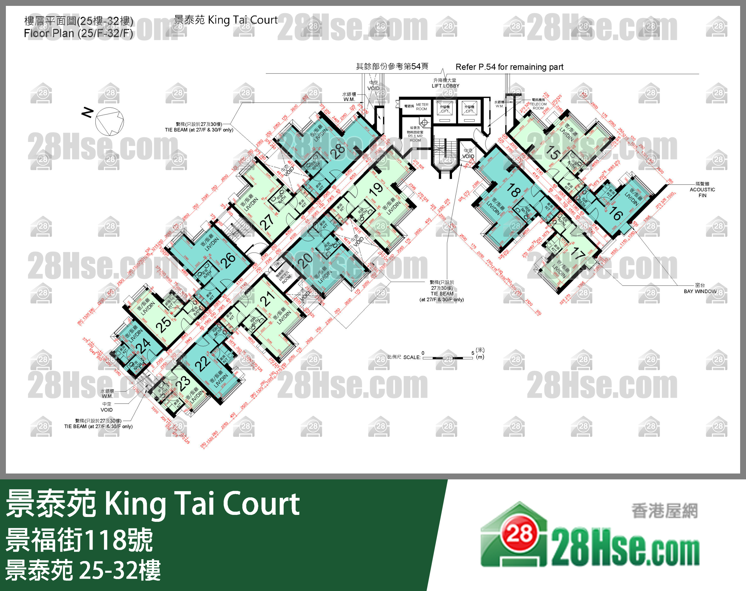 景泰苑 25-32楼 平面图