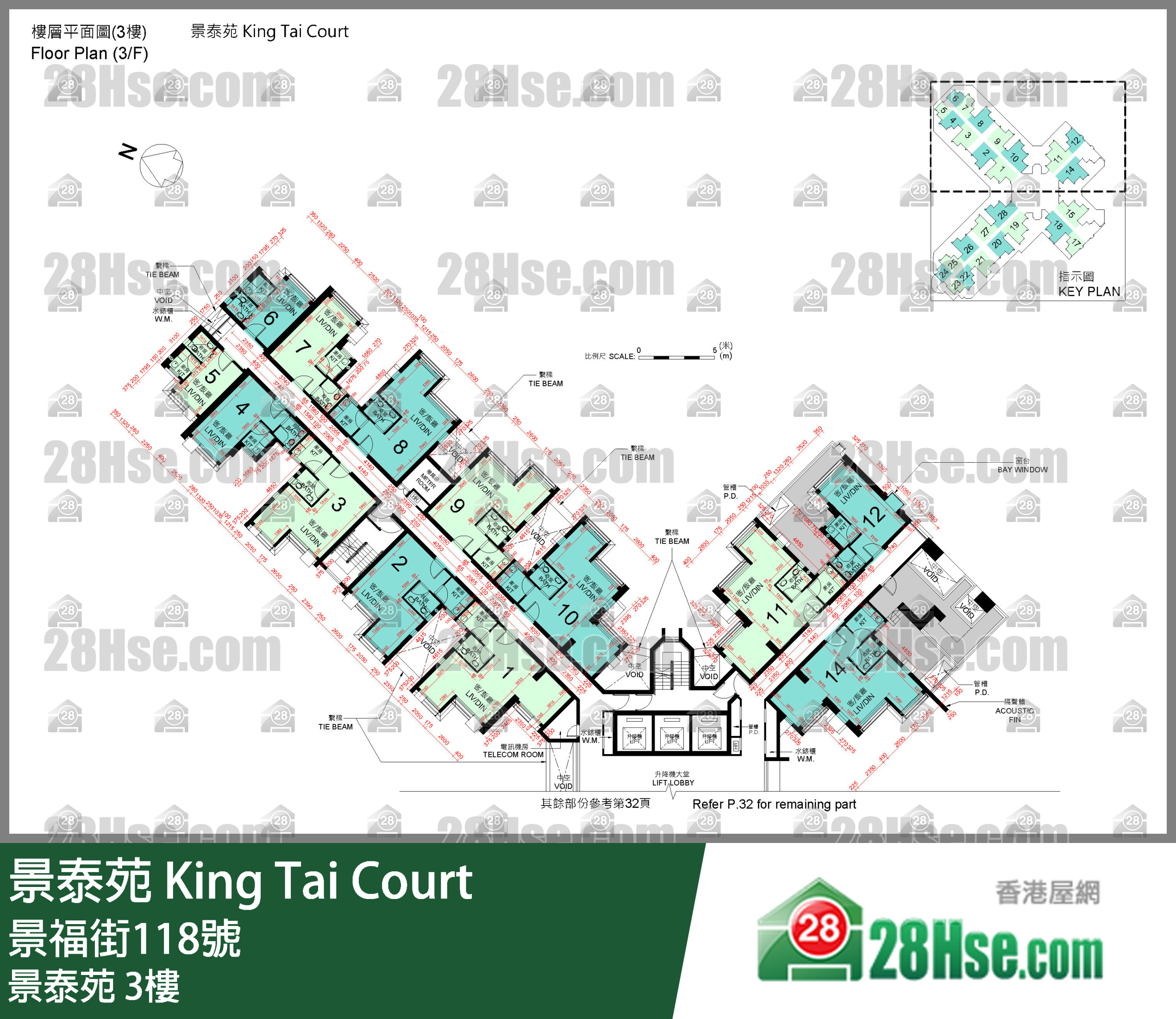 景泰苑 3楼 平面图